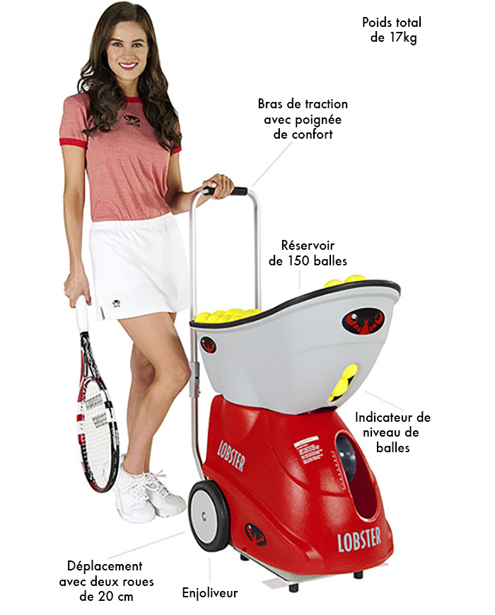 Vente de lance-balles tennis lobstersports