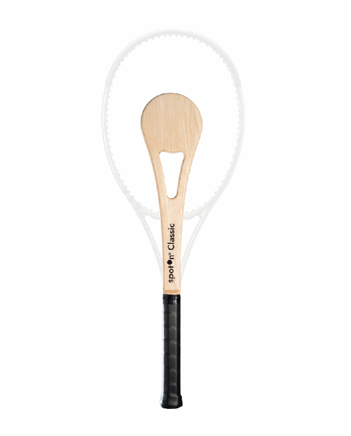 Raquette de tennis spotOn® en bois. Raquette de tennis spotOn® en bois.
