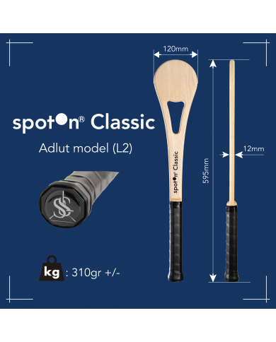 Raquette de tennis spotOn® en bois.