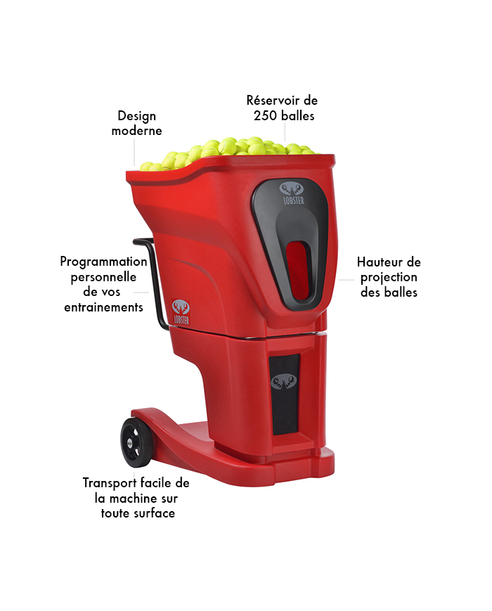 Vente de lance-balles tennis lobstersports